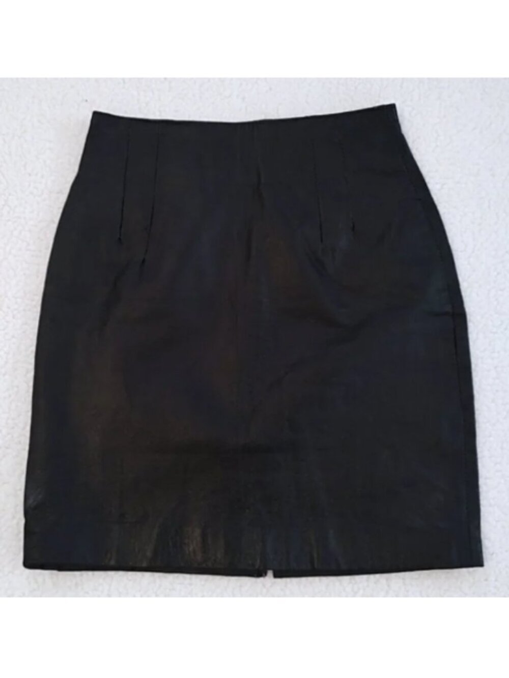 Vintage 80s leather pencil skirt sz XS 0 00 EUC